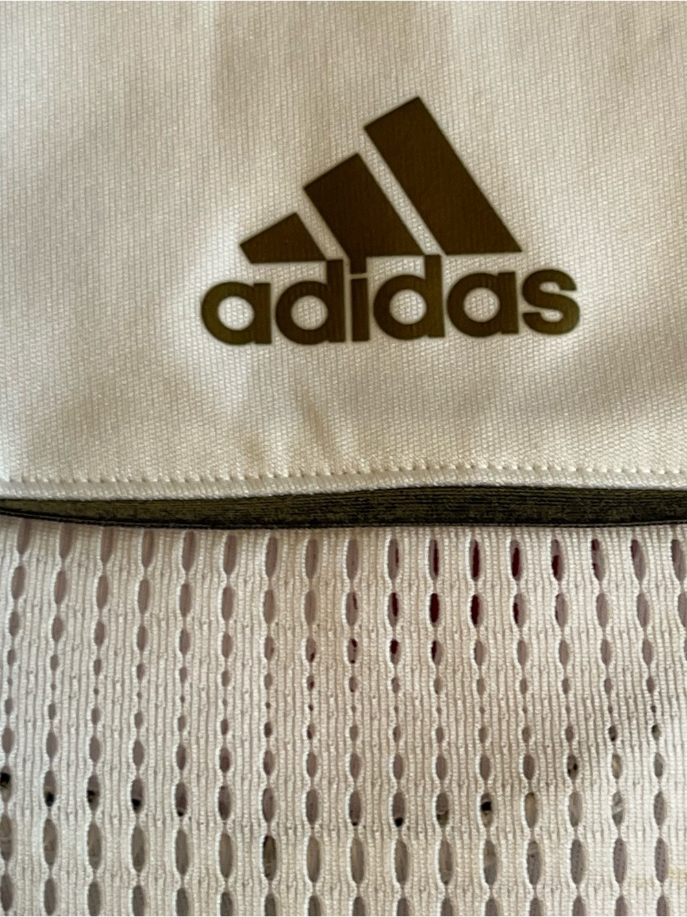 ADIDAS White V  Neck Tennis Pickleball Dress with Mesh  size L Large
